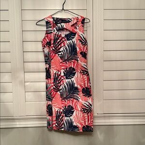Katherine Way Pink and Navy Backless Dress
